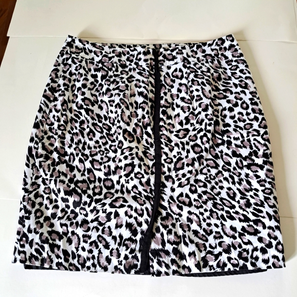 Maria Christina Leopard Print Skirt